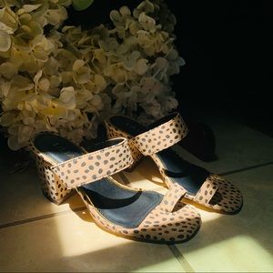 Cheetah Sandals with Heel